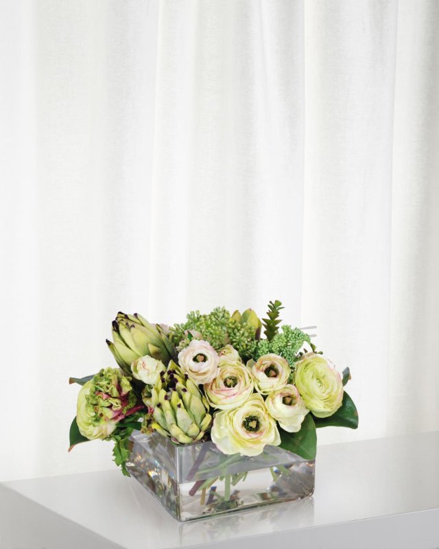 Protea & Ranunculus in Vase