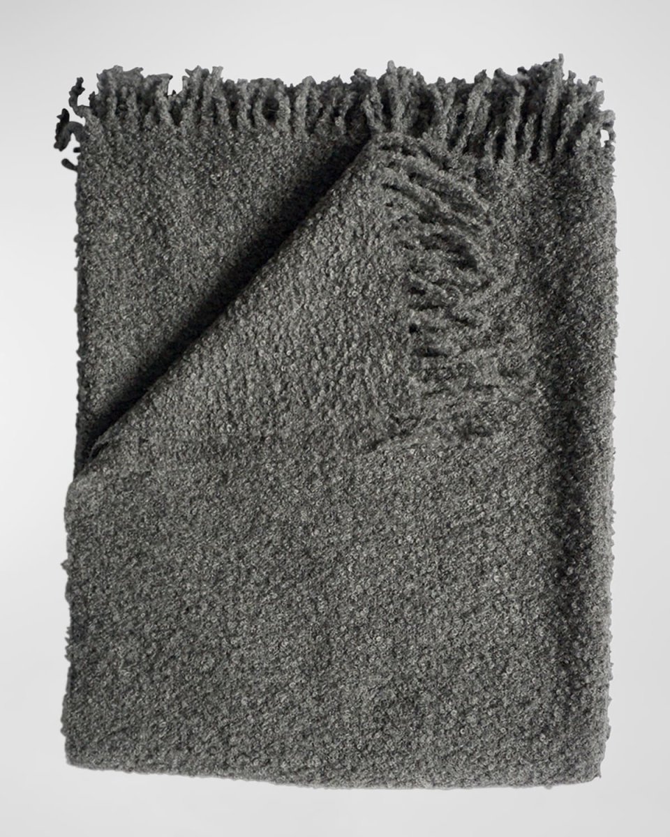 Boucle Alpaca Throw Blanket