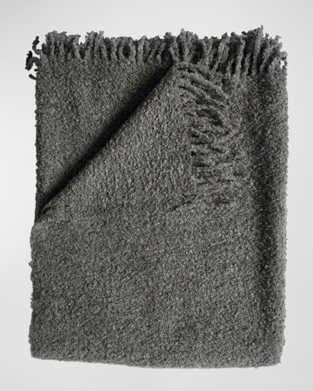 Boucle Alpaca Throw Blanket