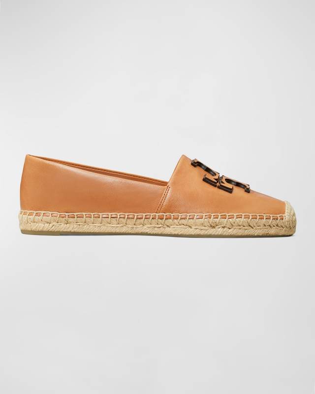 Ines Leather Double T Espadrilles