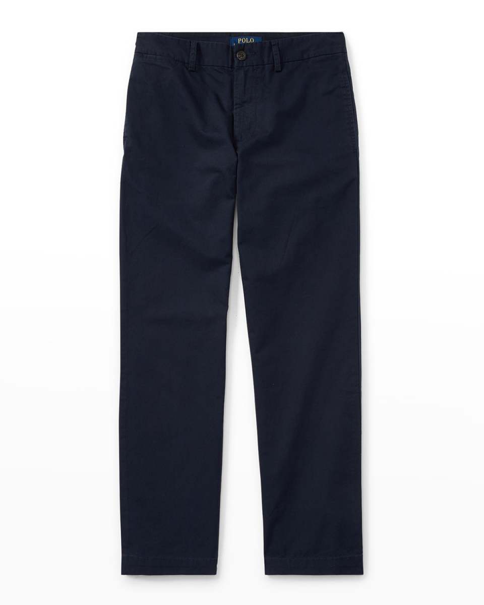 Boy's Flat Front Chino Pants, Size 2-7