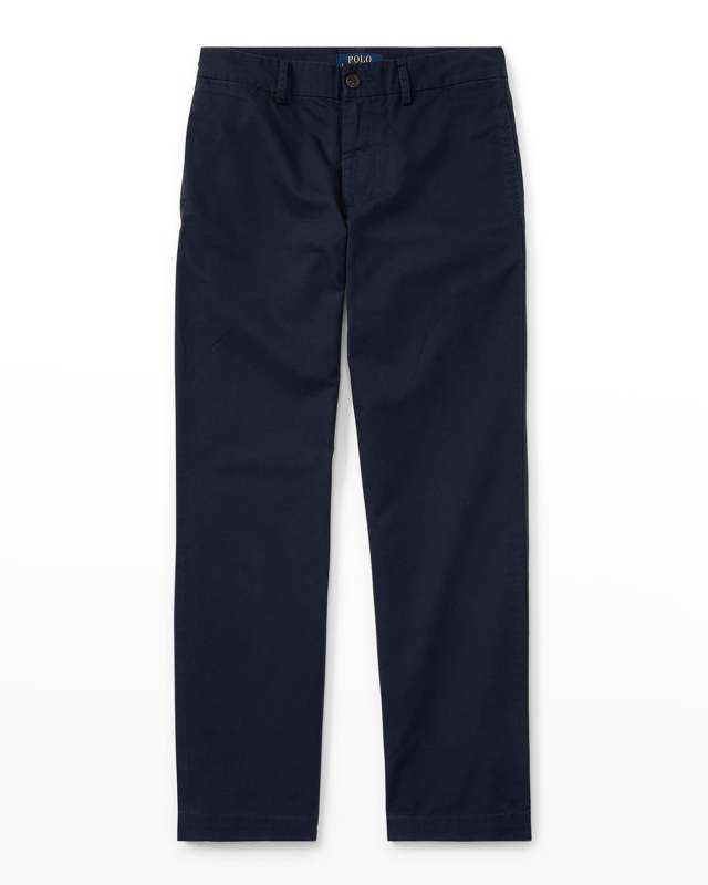 Boy's Flat Front Chino Pants, Size 2-7