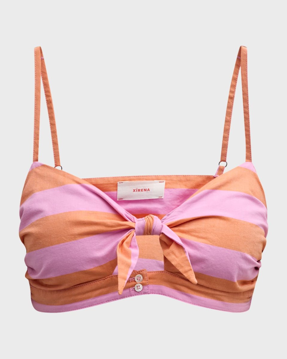 Gigi Striped Cutout Bralette Top