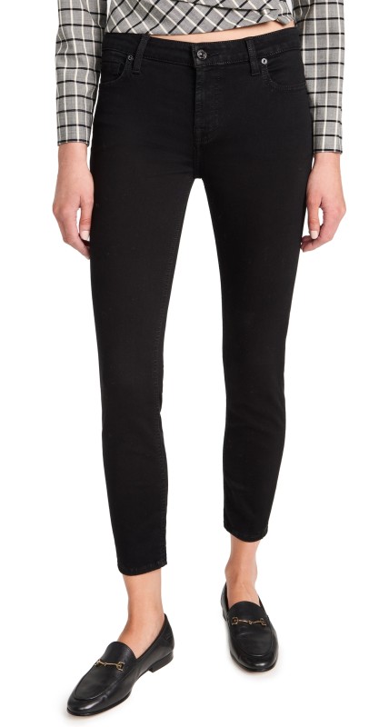 7 For All Mankind (B)air Ankle Skinny Jeans B(air) Black