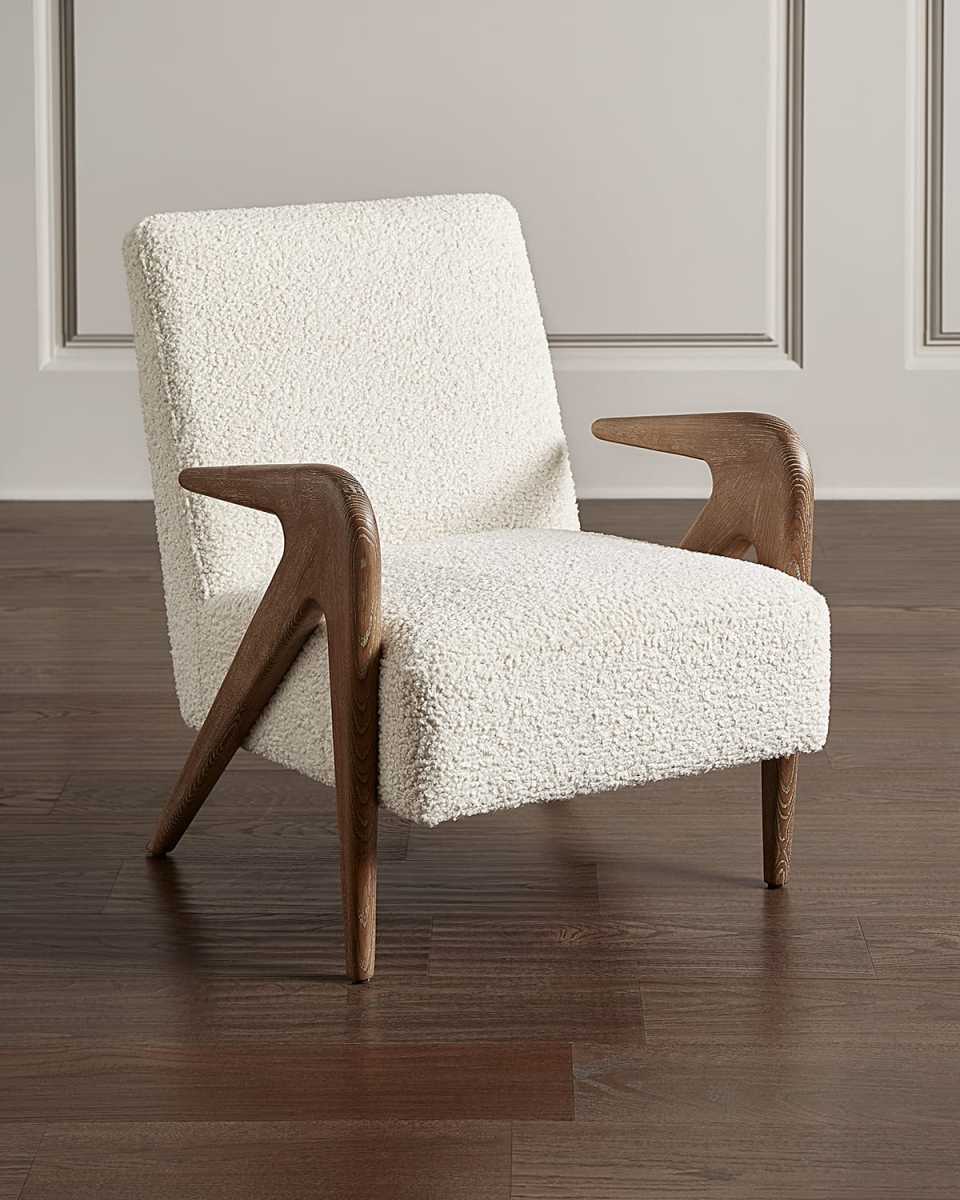 Angelica Faux Shearling Lounge Chair