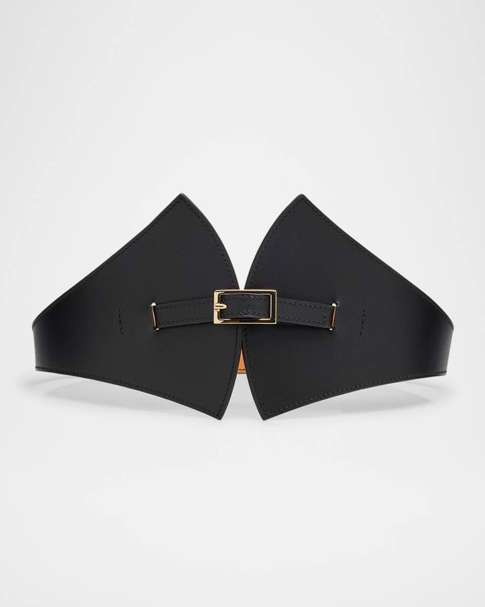 La Remarquable Wide Leather Belt
