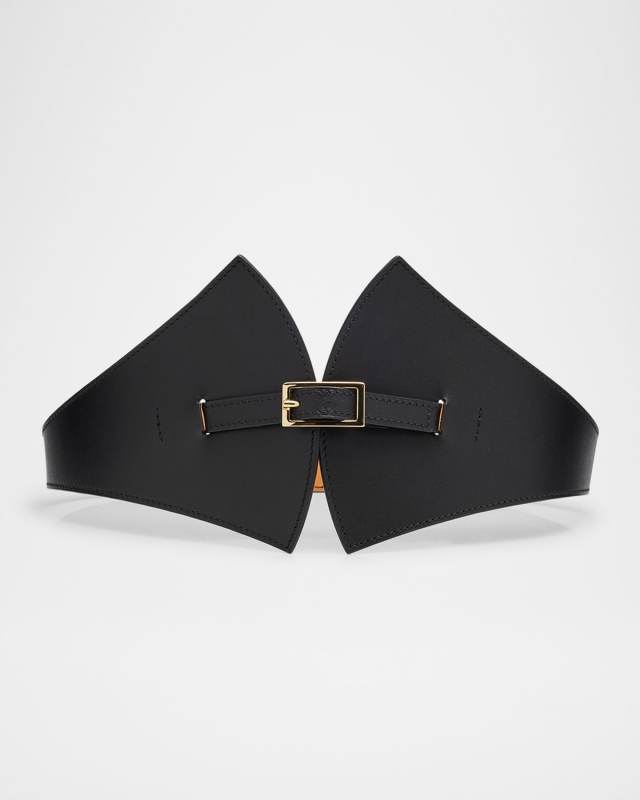 La Remarquable Wide Leather Belt