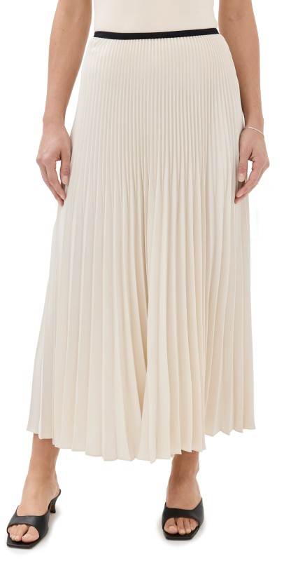Jenni Kayne Pleated Skirt Ivory