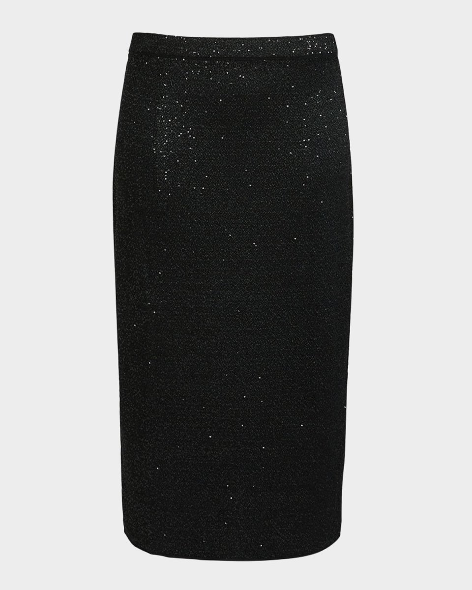 Plus Size Fantino Sequin Boucle Midi Skirt