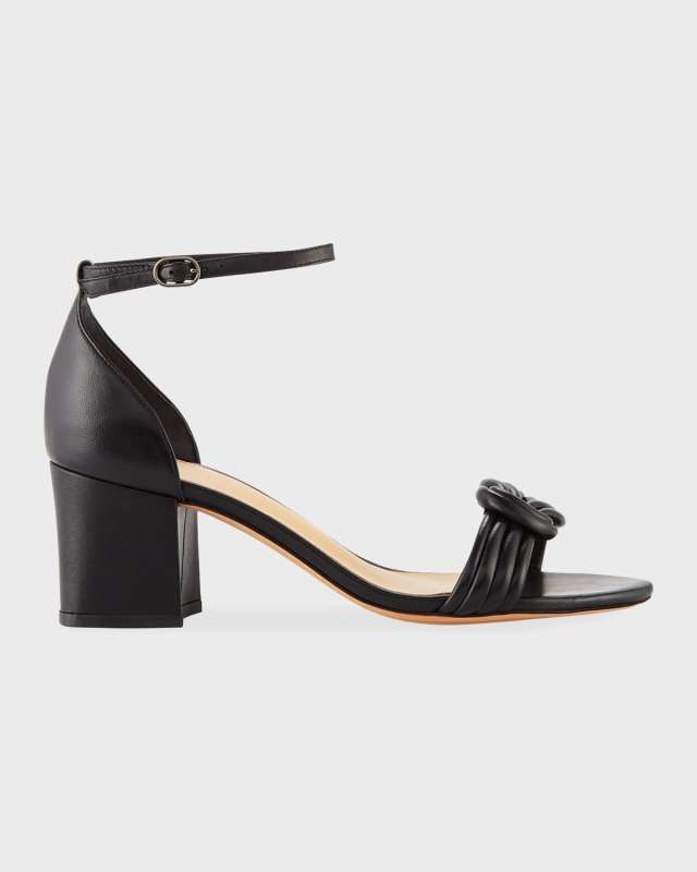 Vicky Knot Leather Sandals