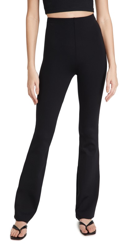 Commando Neoprene Flared Leggings Black
