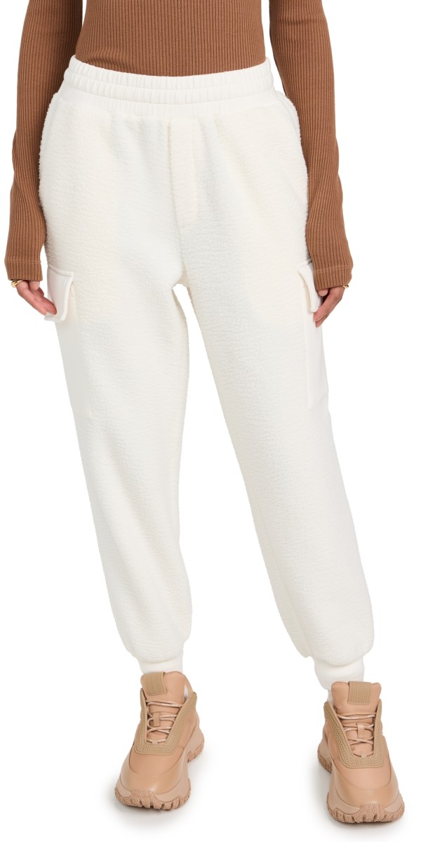 Varley Samson Relaxed Fleece Pants Egret