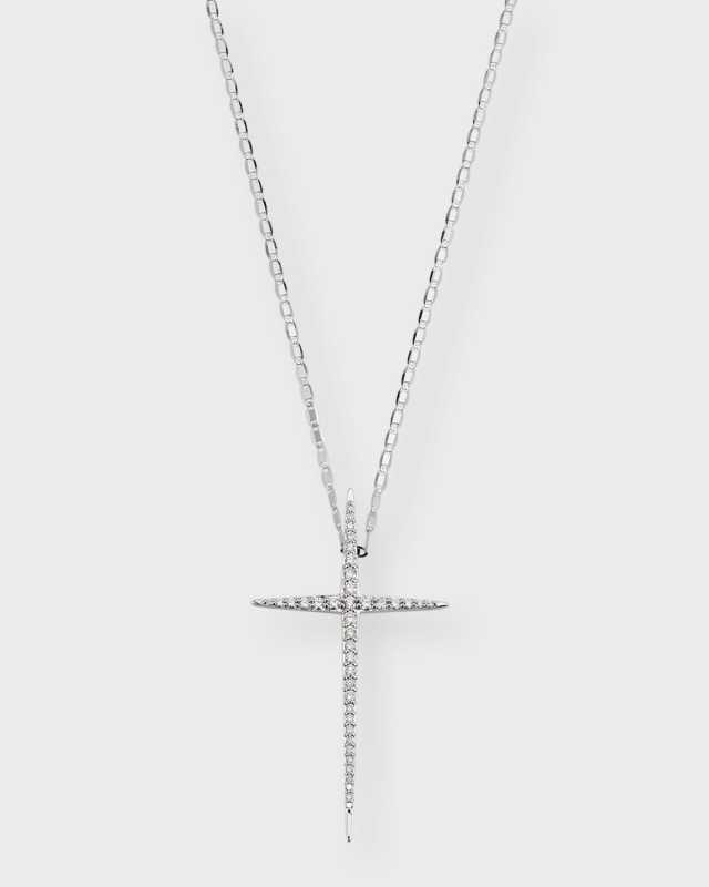 Flawless Skinny Pointed Cross Pendant Necklace