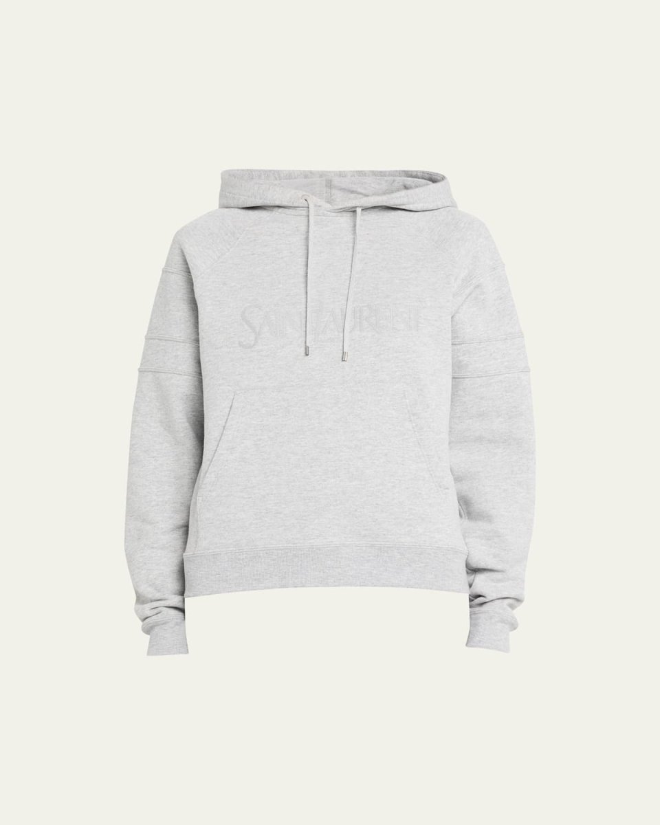 Raglan Hoodie with Logo Embroidery