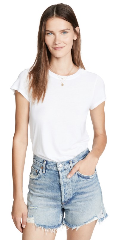 Splendid Abbie Crew Tee White