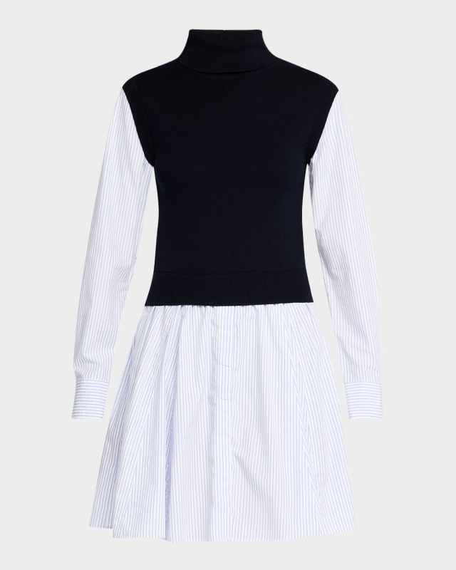 Cressida Mixed-Media Dress