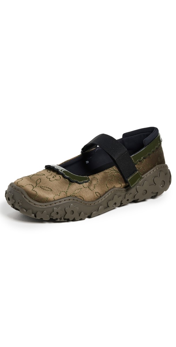 Cecilie Bahnsen Octave Mary-Jane Sneakers Olive