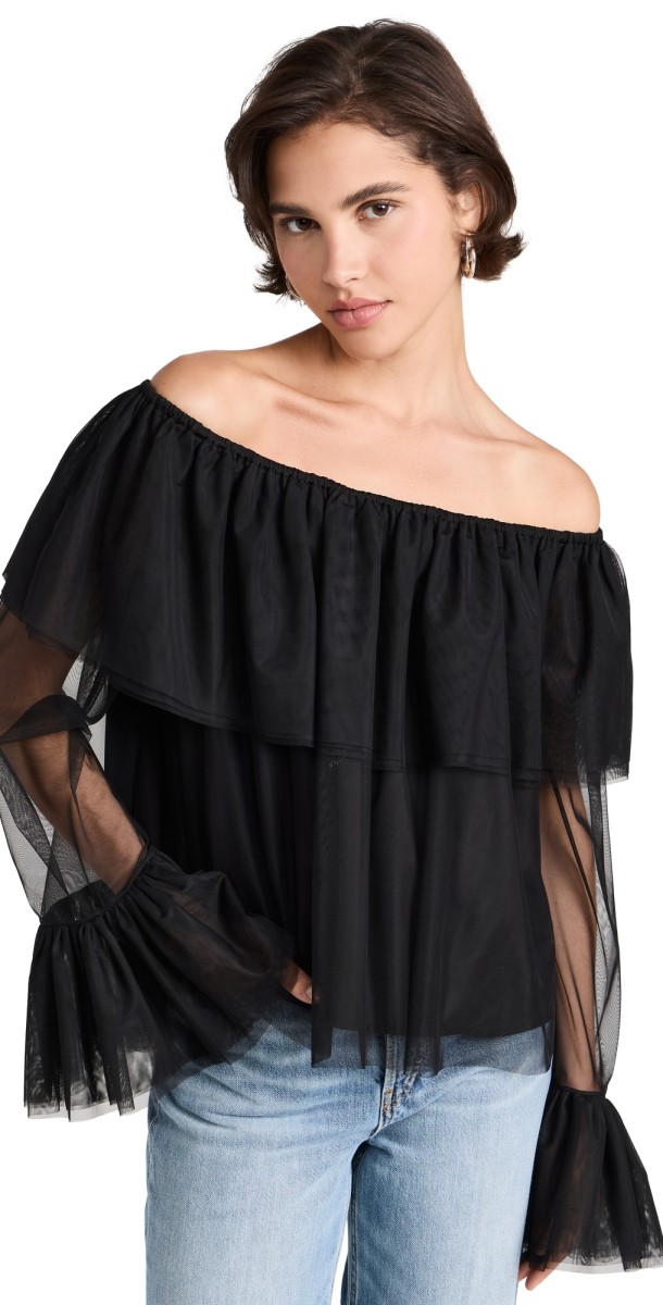 CAROLINE CONSTAS Thelma Top Black