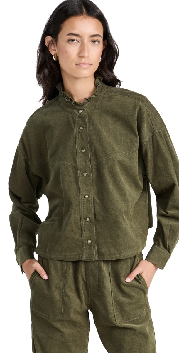 XIRENA Hayes Shirt Green Olive