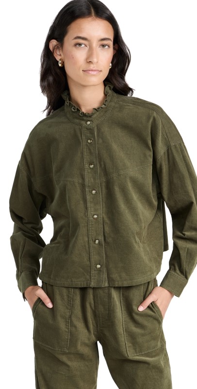 XIRENA Hayes Shirt Green Olive