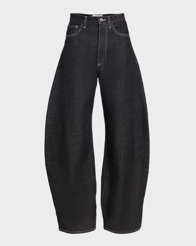 Round-Cut Denim Pants