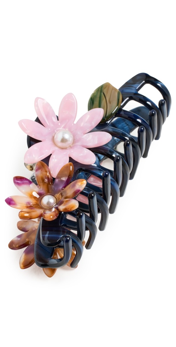 Lele Sadoughi Petunia Claw Hair Clip Sunset Fields