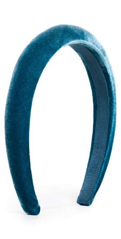 Jennifer Behr Tori Velvet Headband Azul