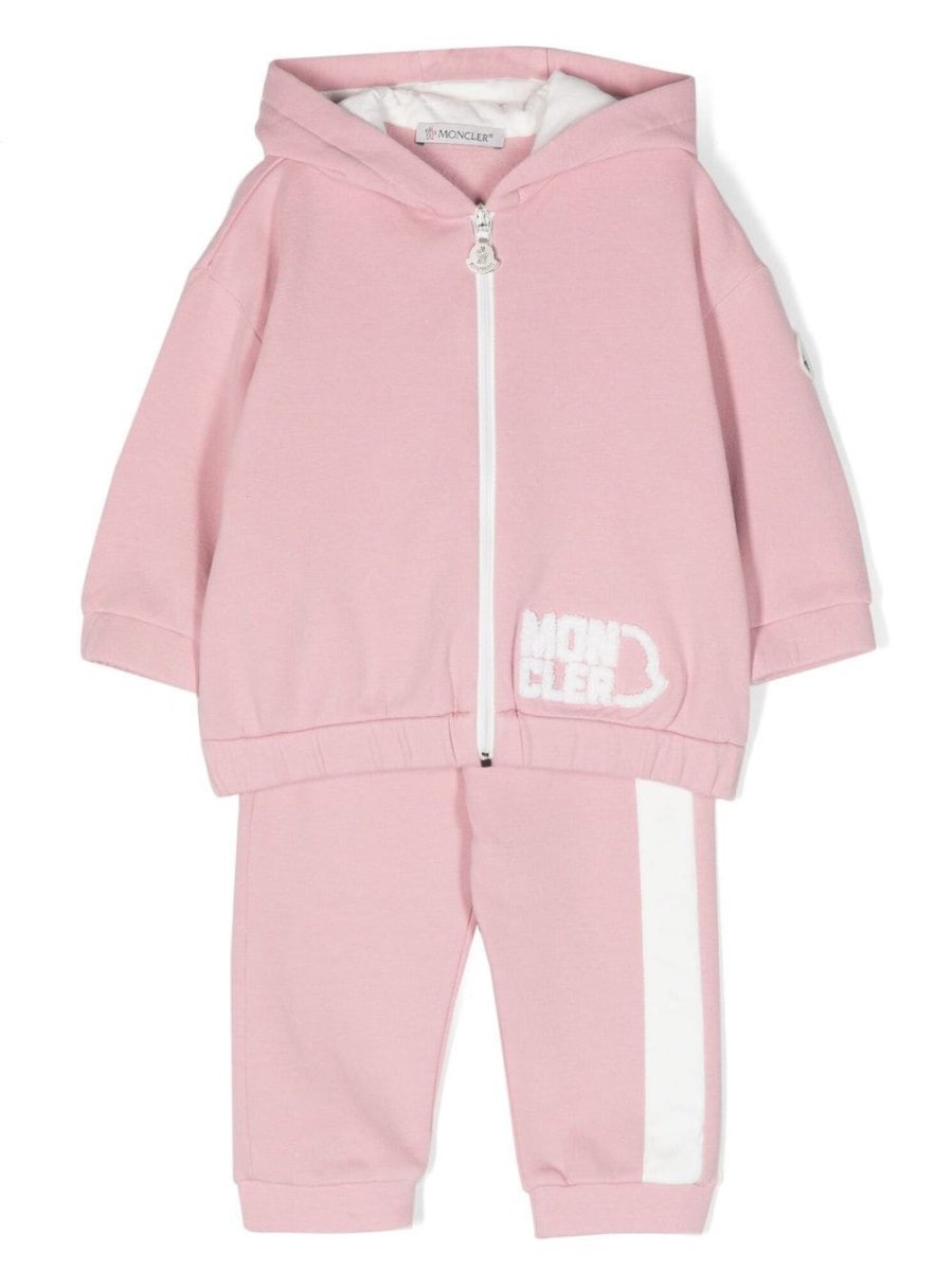 logo-print knitted tracksuit set