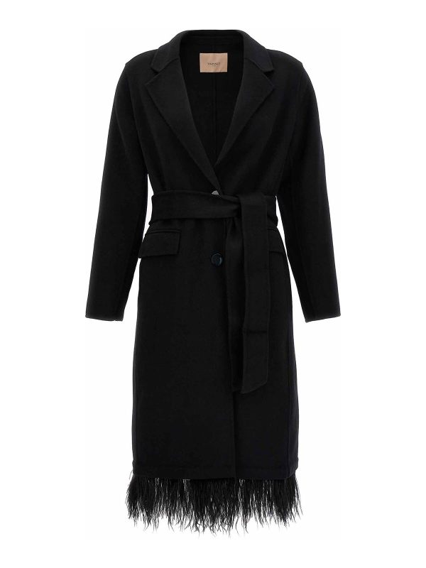 Twinset Manteau Court - Noir