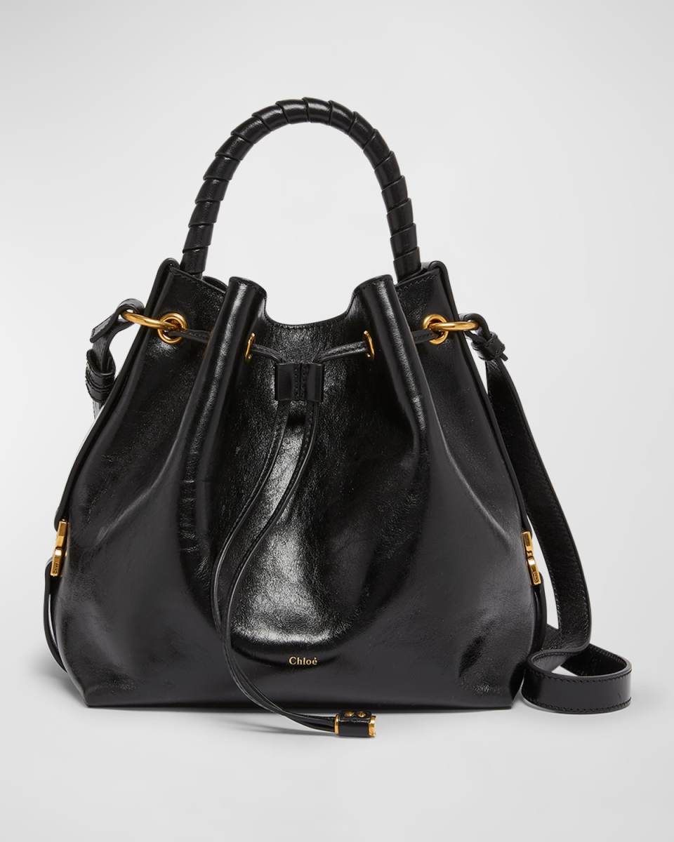 Marcie Bucket Bag in Shiny Calfskin