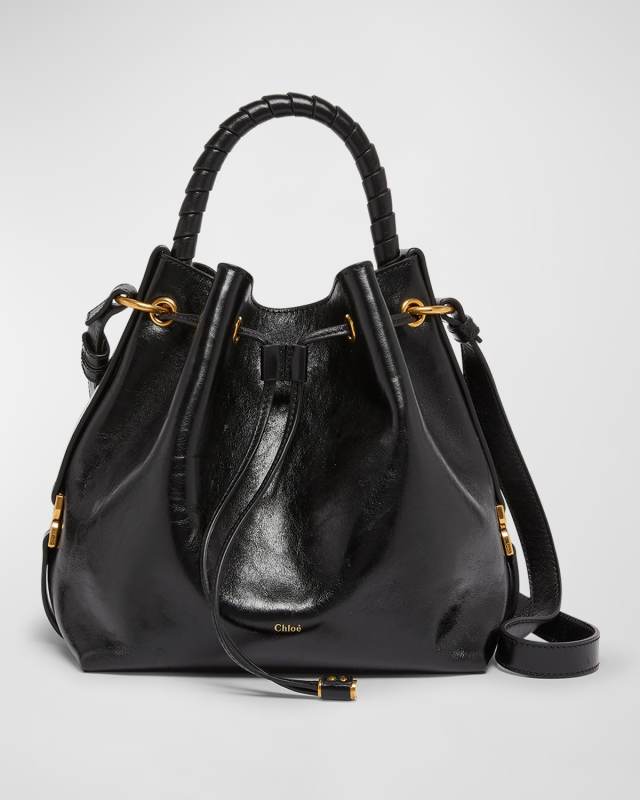 Marcie Bucket Bag in Shiny Calfskin