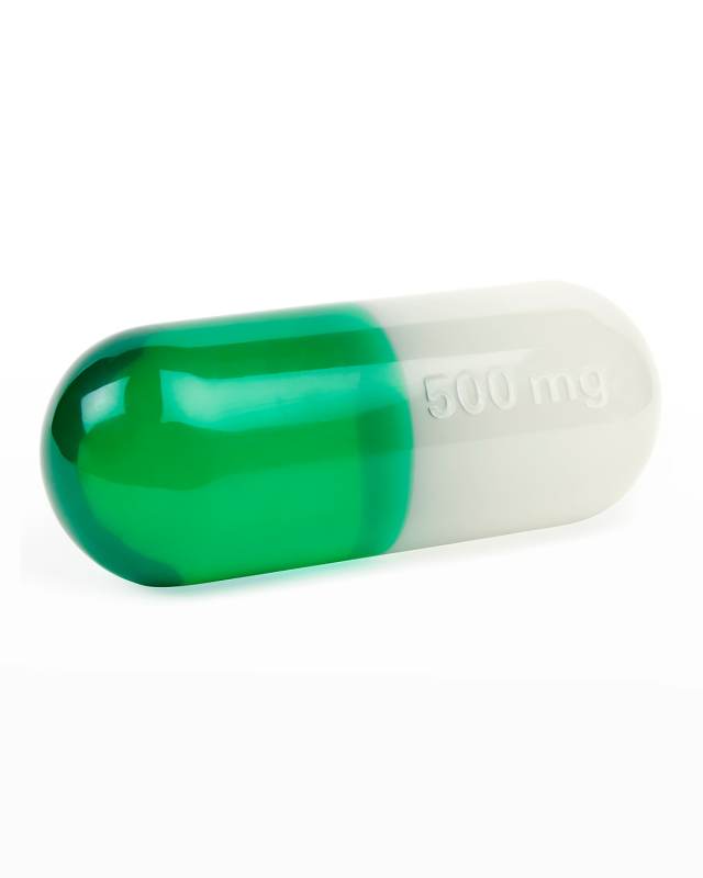 Large Green Acrylic Pill
