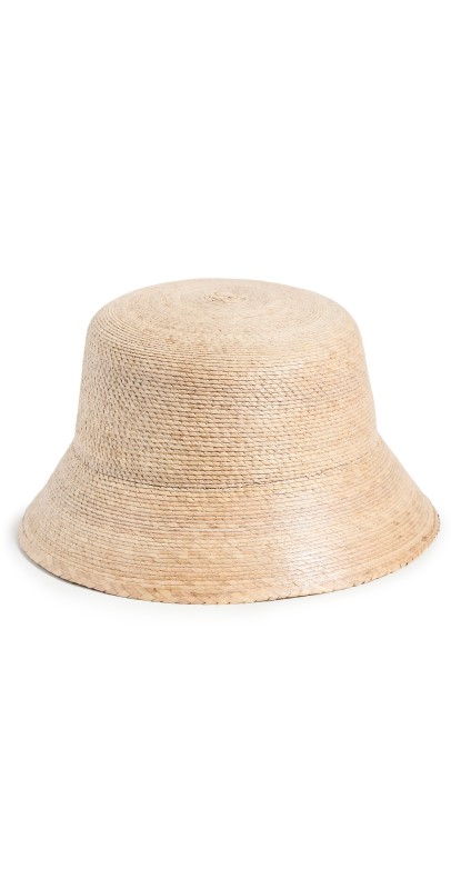 Lack Of Color Straw Bucket Hat Natural