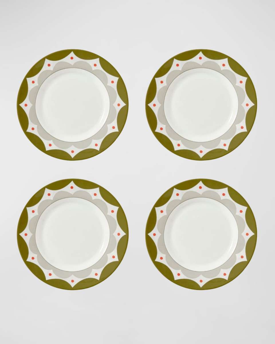 Geo Salad Plates, Set of 4