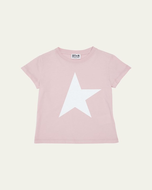 Girl's Logo Star Print T-Shirt, Size