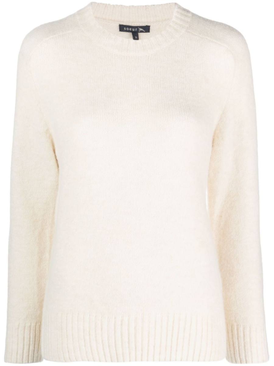 crew-neck long-sleeve jumper