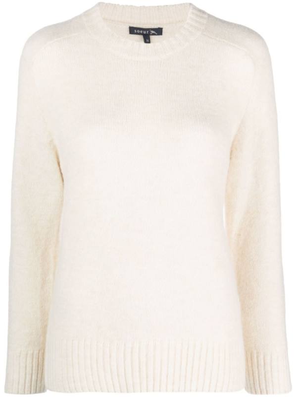 crew-neck long-sleeve jumper