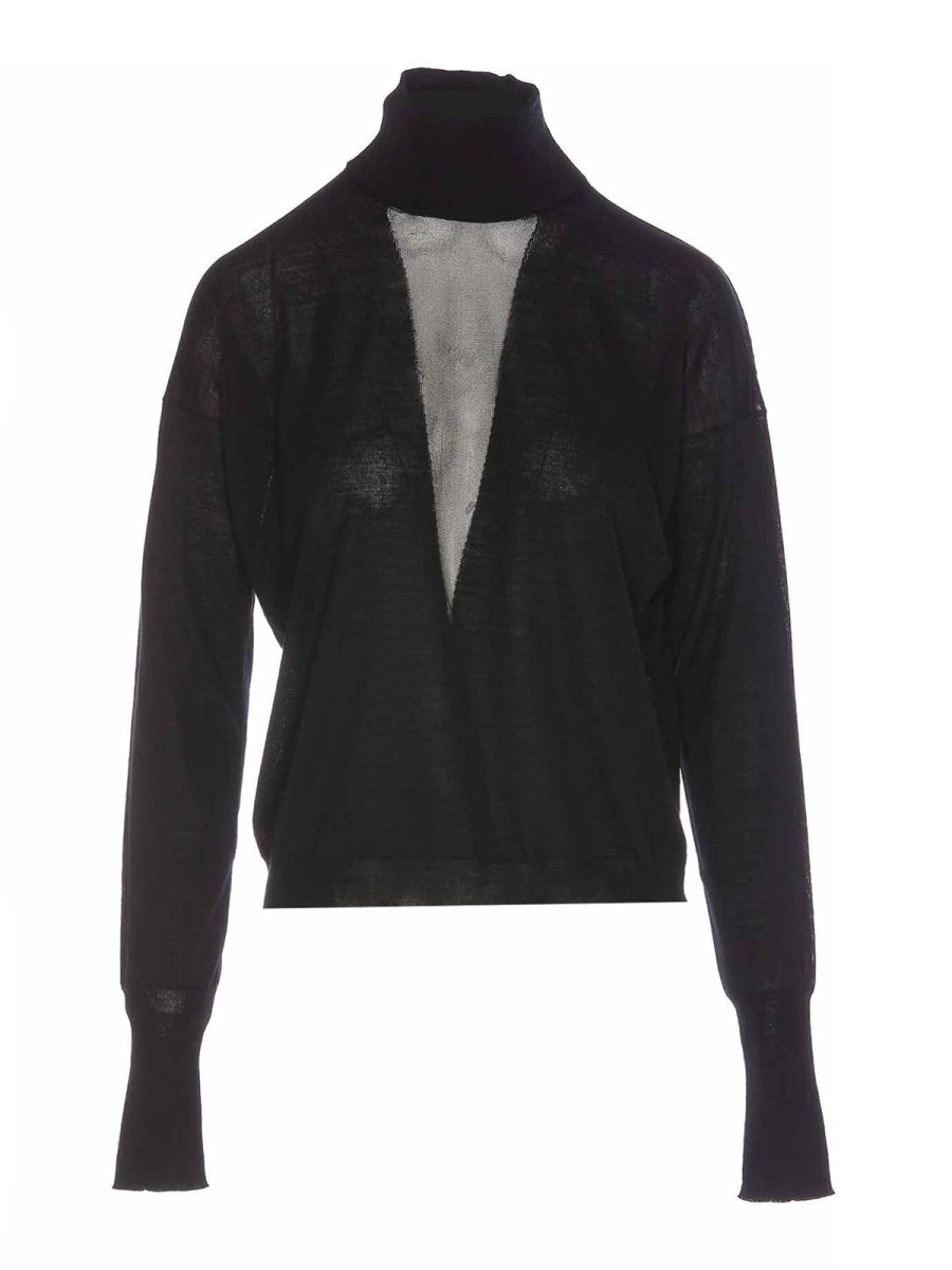 Roberto Collina Pull Col Rond - Noir