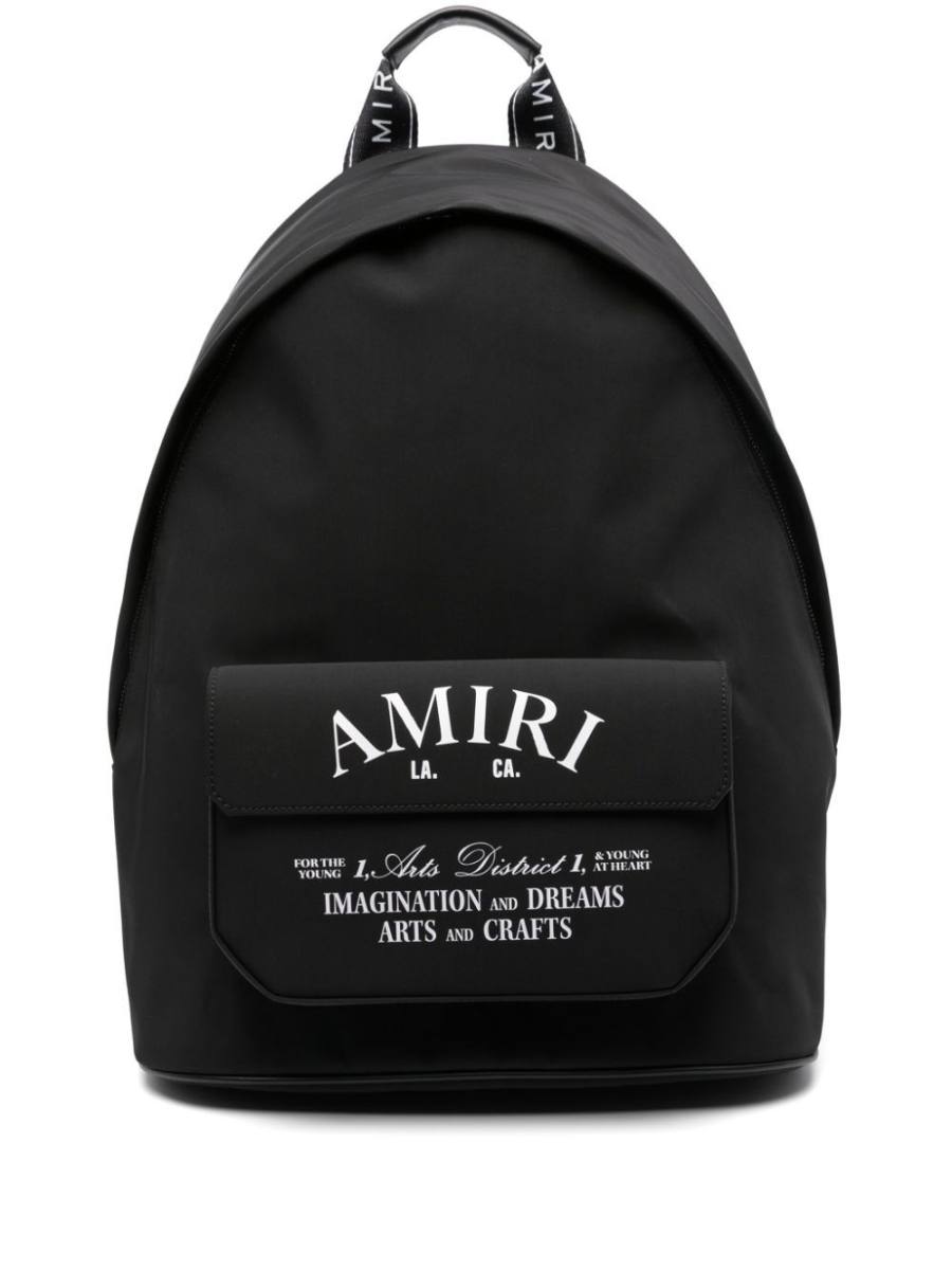logo-print backpack