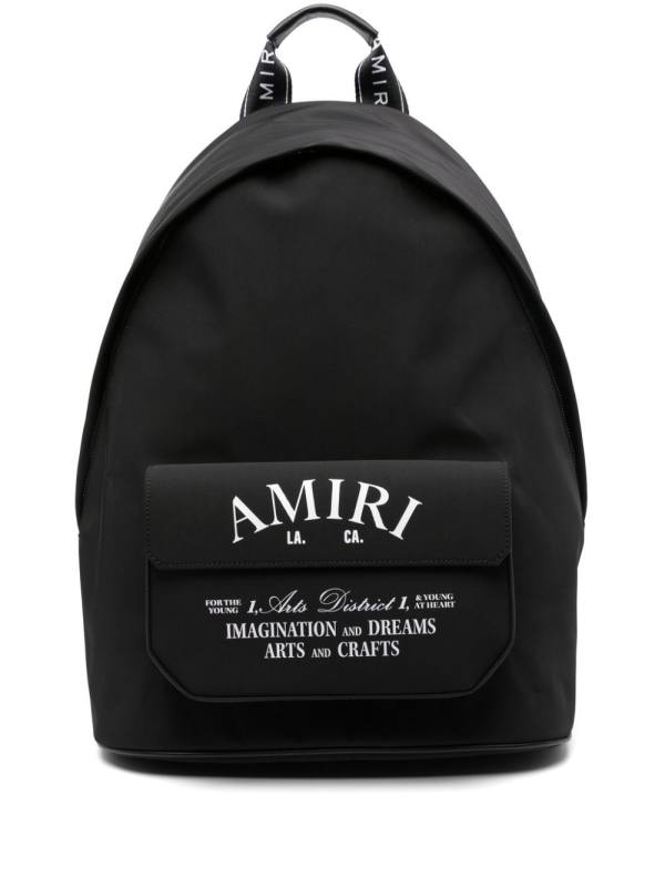 logo-print backpack