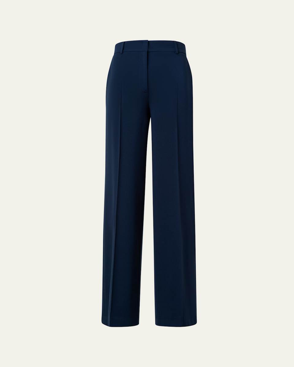 Chiaro Signature Jersey Straight-Leg Pants