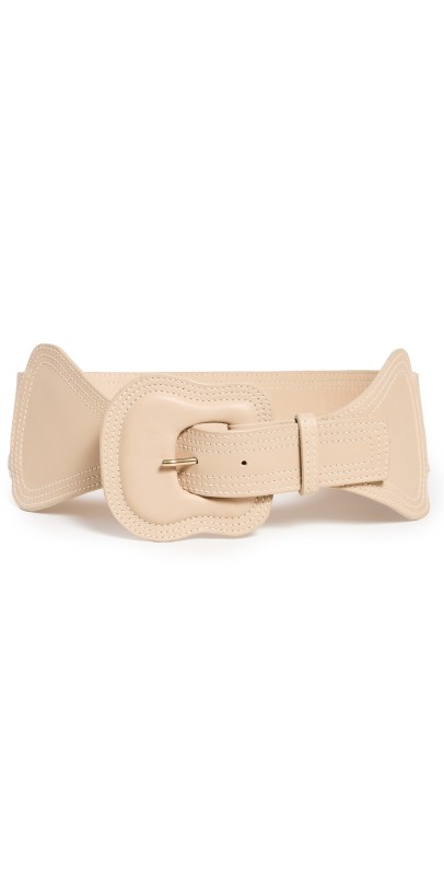 Johanna Ortiz Leather Belt Nomad Beige
