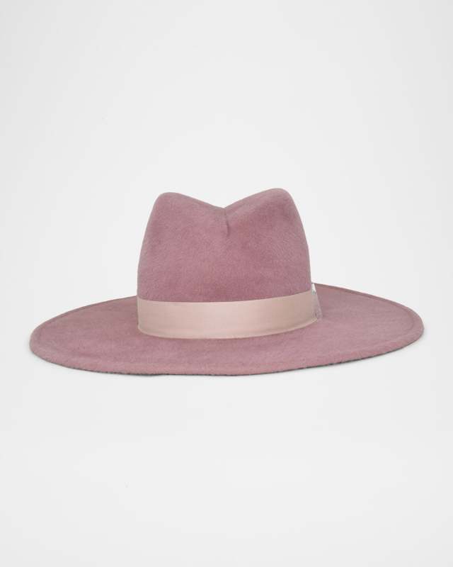 Jeanne Rabbit Hair Fedora Hat