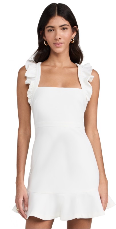 LIKELY Mini Hara Dress White