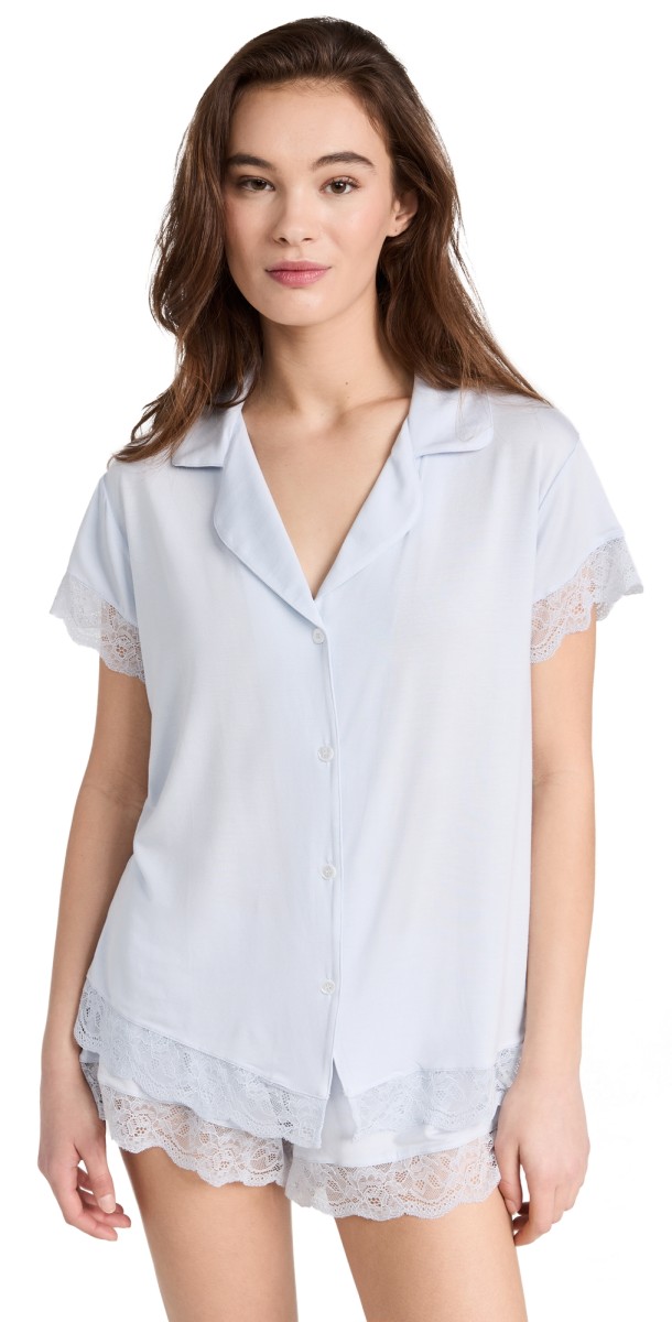 Eberjey Malou Short PJ Set Ice Blue