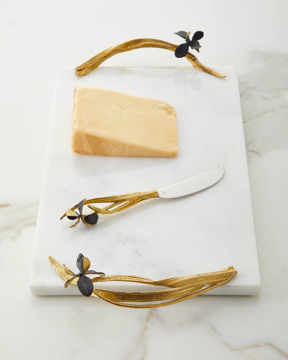 Black Iris Large Cheese Board with Knife