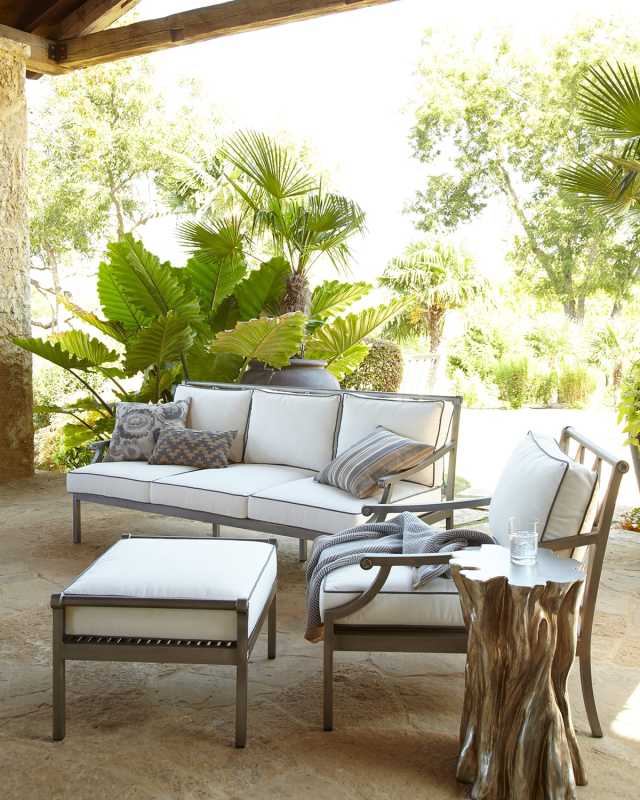Charlotte Outdoor Ottoman