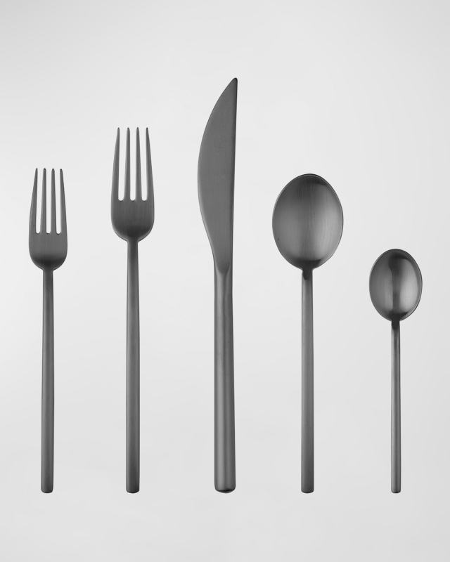 Due 20-Piece Flatware Set - Ice Oro Nero