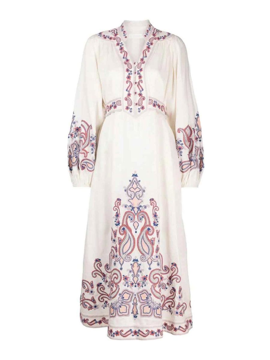 Zimmermann Robe Au Genou - Beige