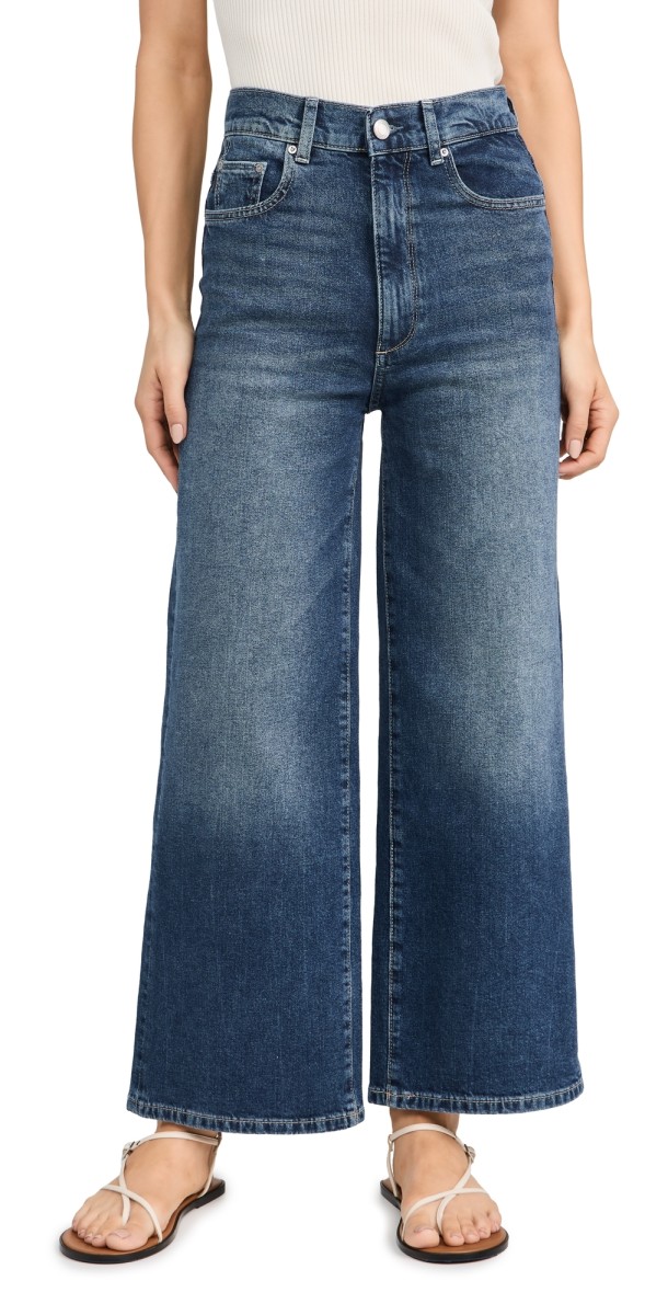 DL1961 Hepburn Wide Leg Jeans: High Rise Vintage Seagate (Vintage)